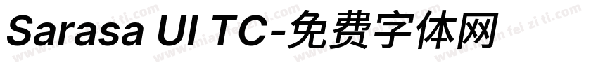Sarasa UI TC字体转换